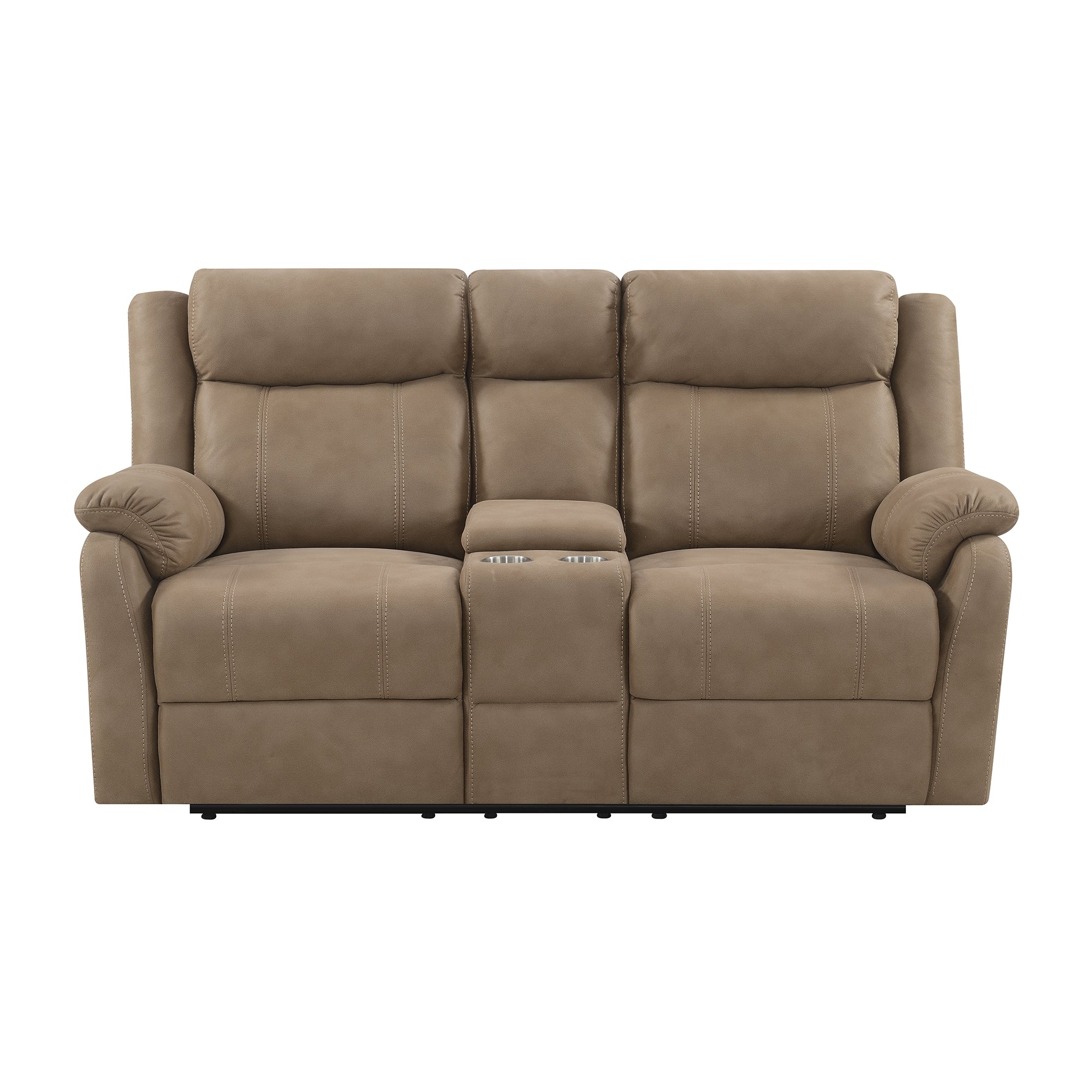Oxnard-Motion-Loveseat-with-Console-in-Oxnard-Mushroom