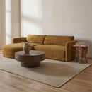 Blair Accent Table Orange Levante Marble