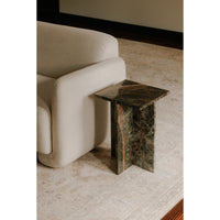 Blair Accent Table Rainforest Green Marble