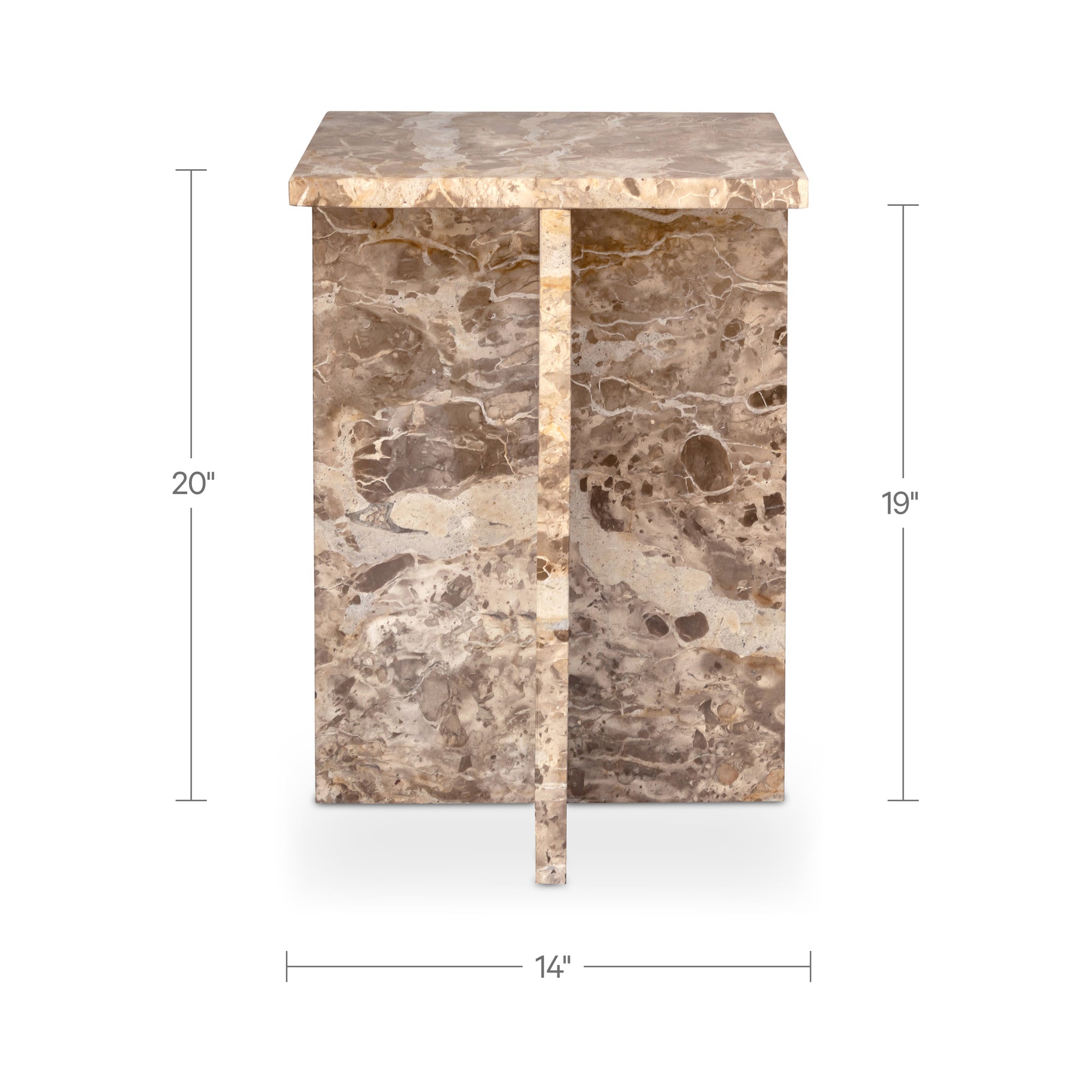 Blair Accent Table Panther Marble
