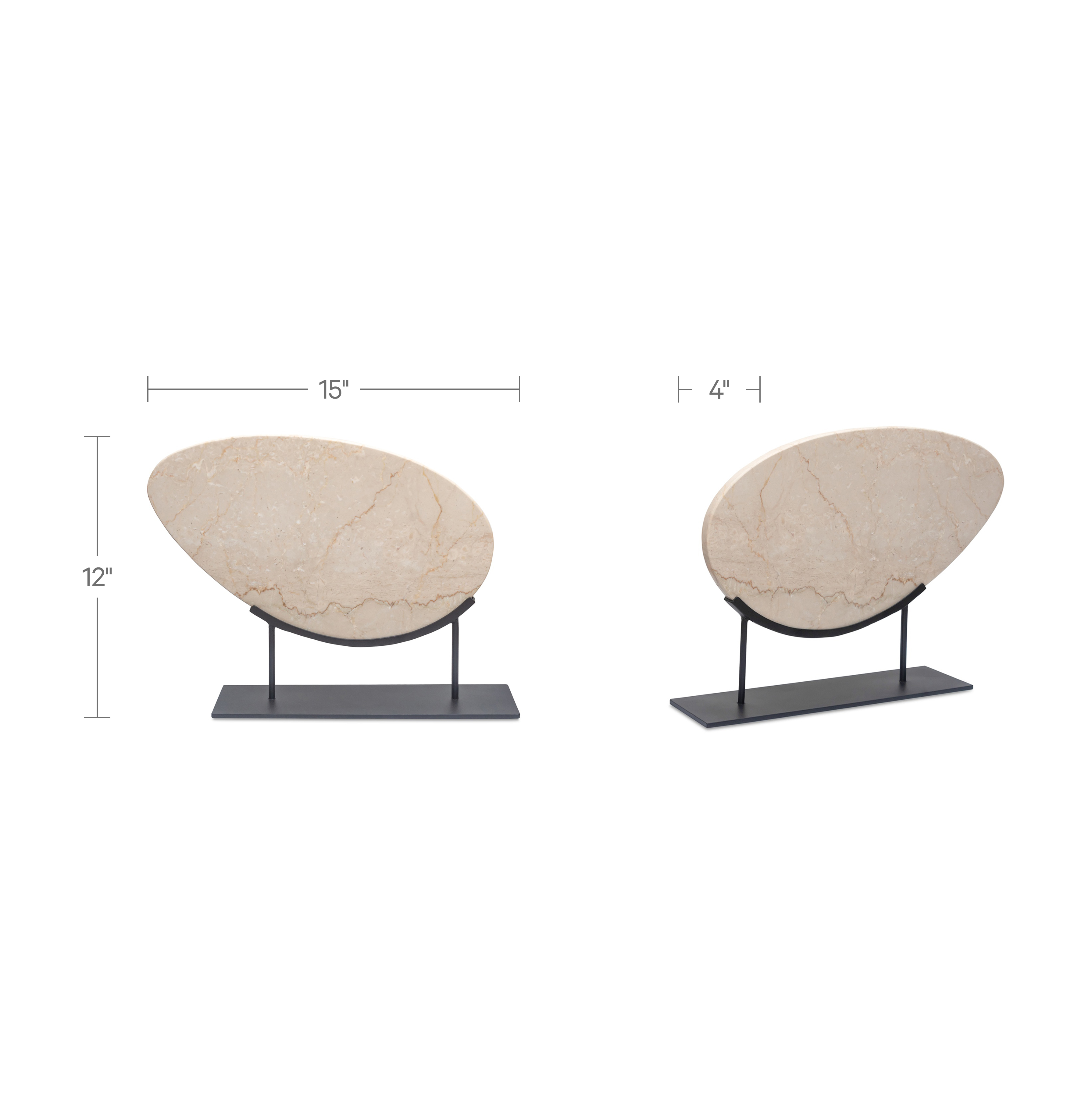 Galen Sculpture Botticino Beige Marble