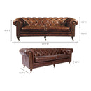 Birmingham Sofa Dark Brown Leather