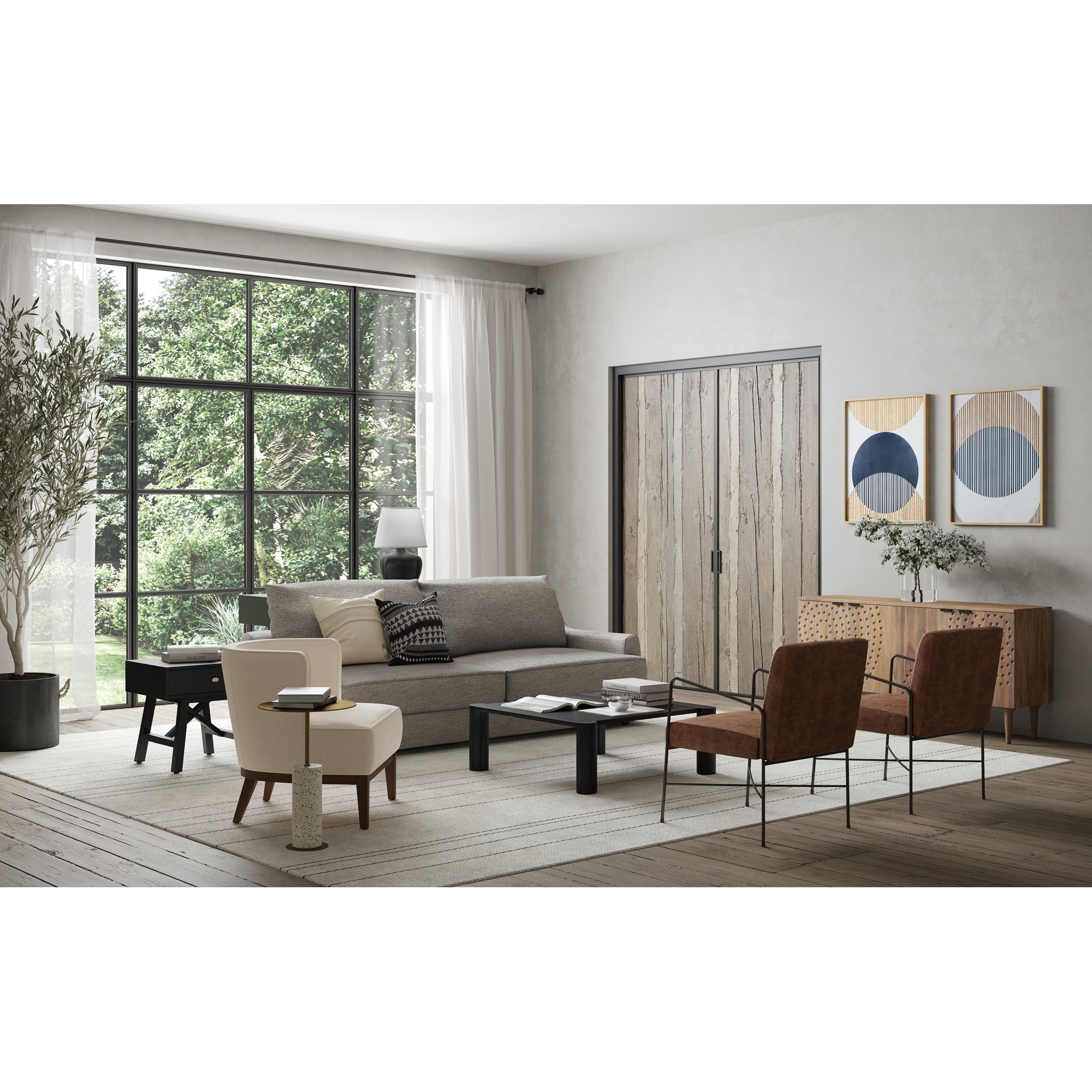Dagwood Leather Armchair Open Road Brown