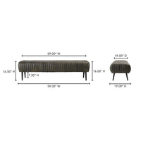 Endora Bench Charred Olive