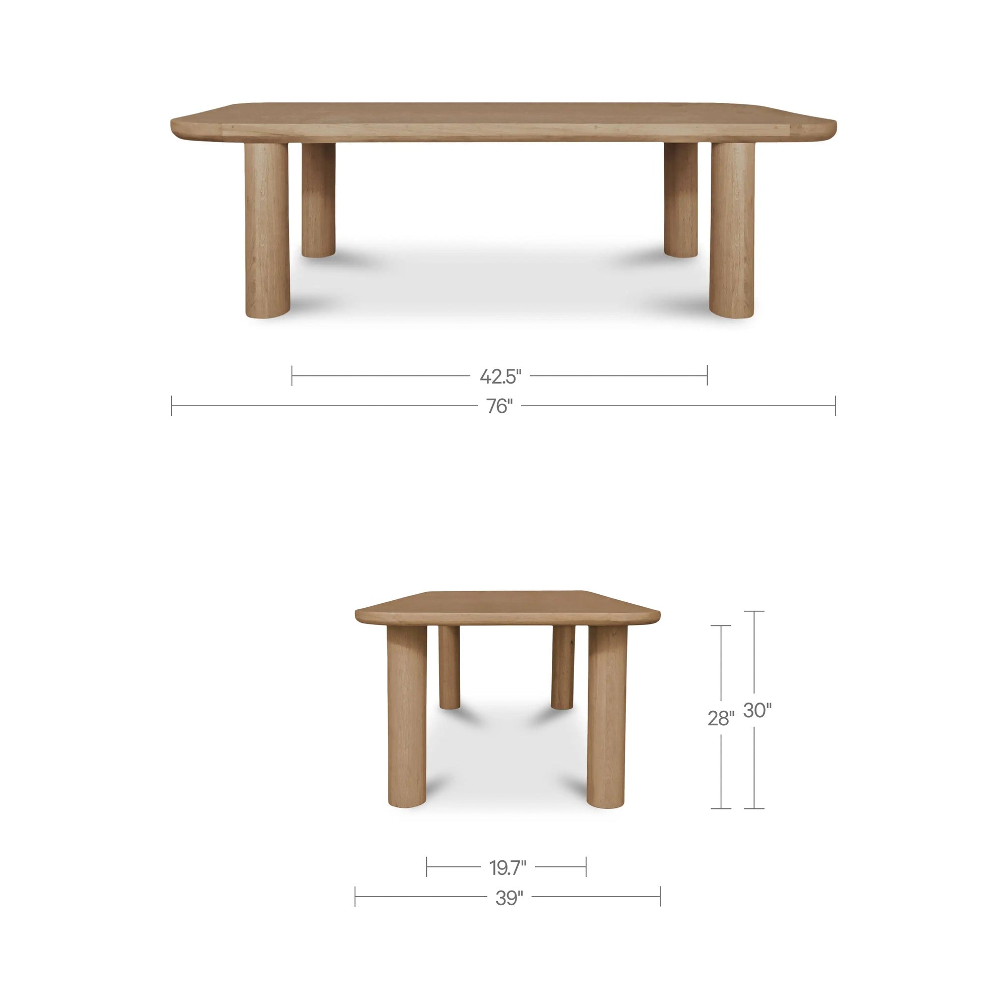 Anders Dining Table Small Natural