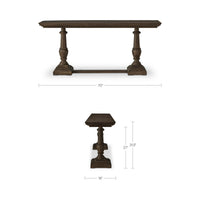 Everson Console Table Brown