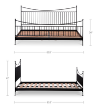 Monet Queen Bed Black