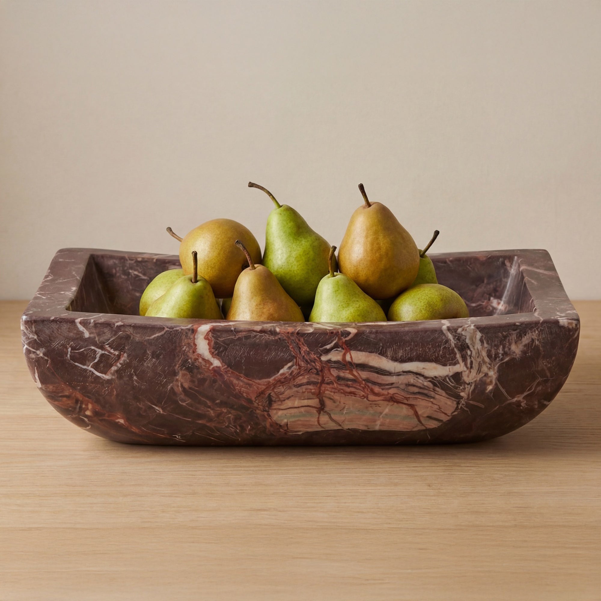 Piero Basin Deep Red Marble