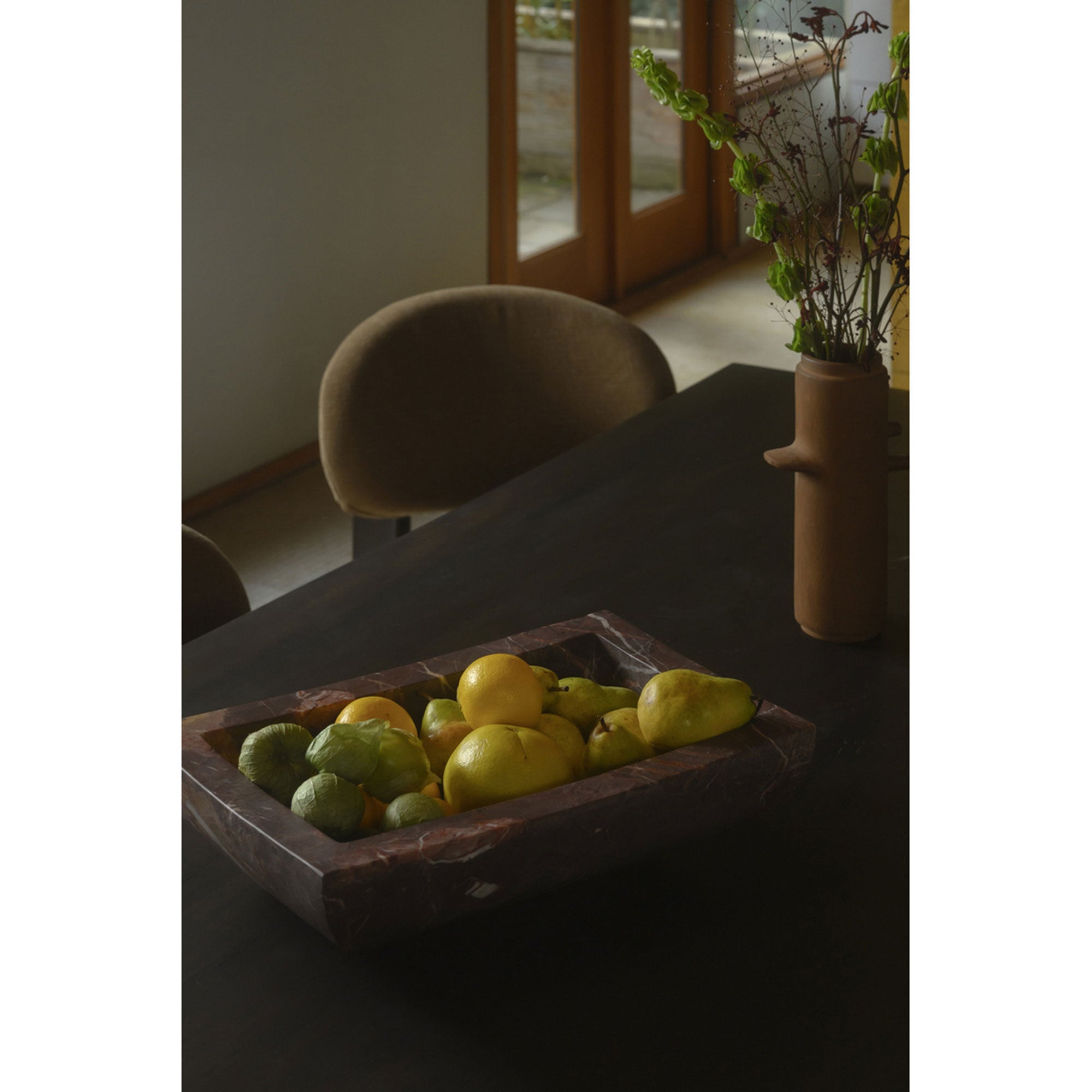 Piero Basin Deep Red Marble