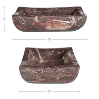 Piero Basin Deep Red Marble
