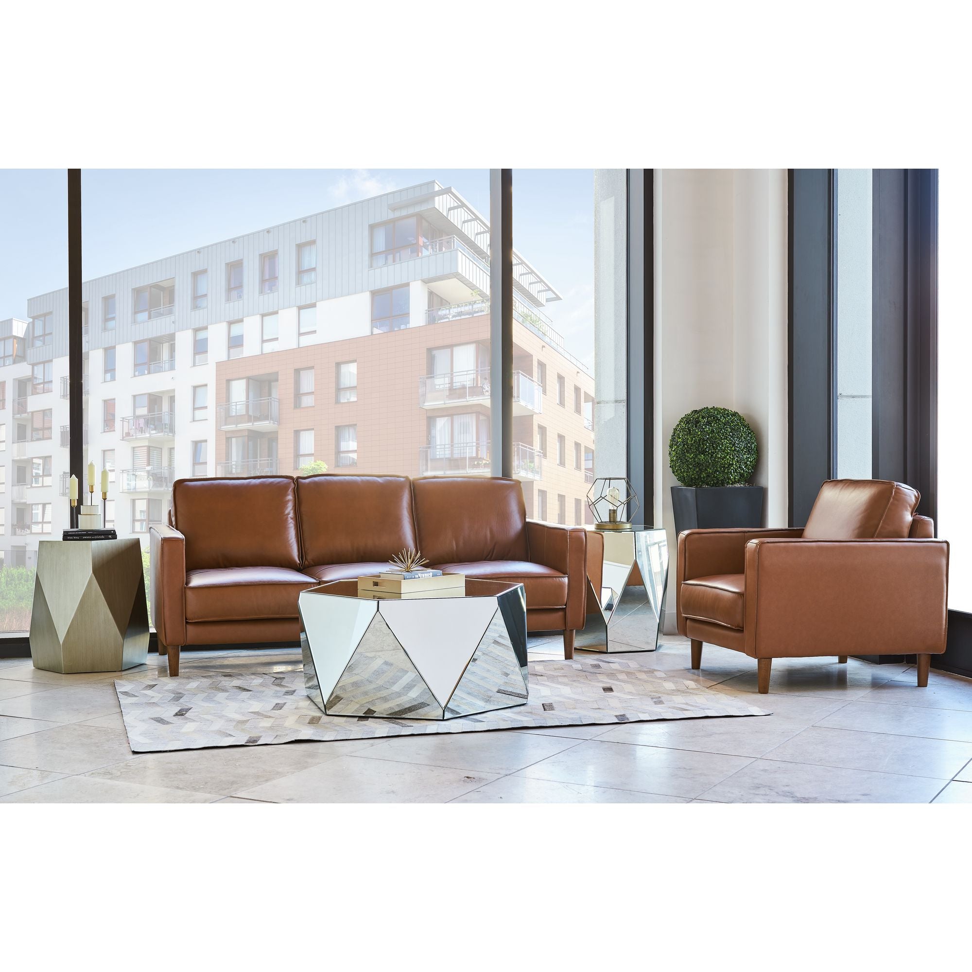 Pacer Sofa in Fiero Tan (top Grain/Pvc)
