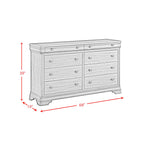 Phillipe 8 Drawer Dresser in Cherry
