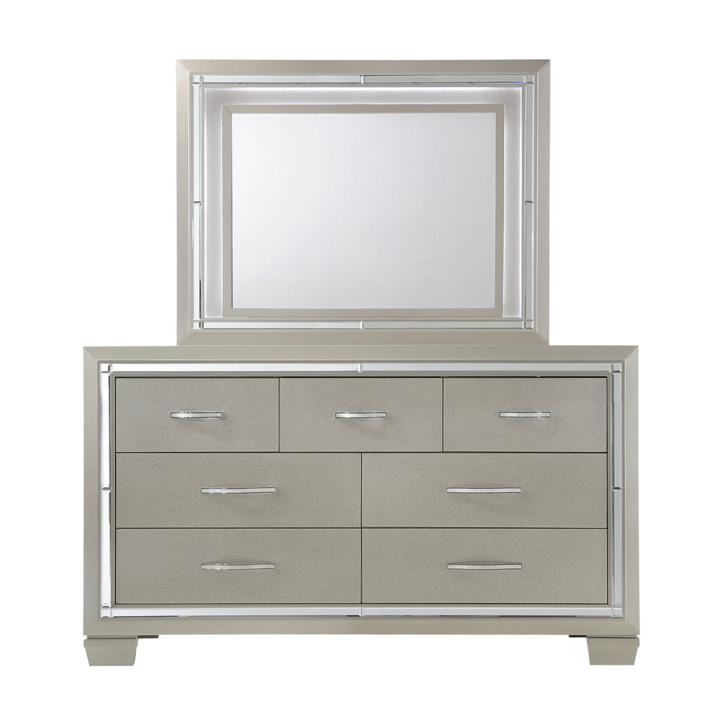 Platinum-Dresser&Mirror-Set