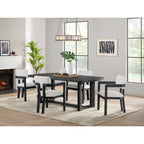 Portland-Arm-Chair-with-Snow-White-Fabric-in-Black-(2-Per-Carton)