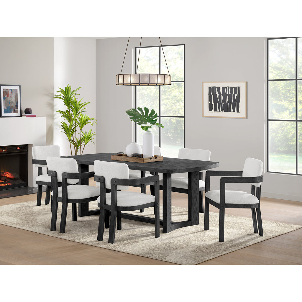 Portland-Arm-Chair-with-Snow-White-Fabric-in-Black-(2-Per-Carton)