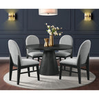 Portland-Round-Back-Side-Chair-with-Grey-Fabric-(PGY1113-4)-in-Black-(2-Per-Carton)