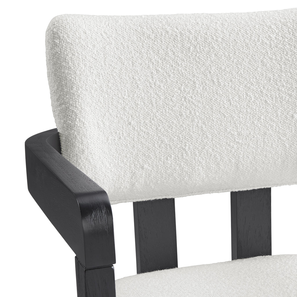 Portland-Arm-Chair-with-Snow-White-Fabric-in-Black-(2-Per-Carton)