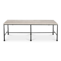 River Coffee Table Botticino Marble