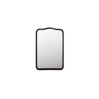 Keyes Mirror Blackened Bronze Cast Aluminum