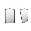 Keyes Mirror Blackened Bronze Cast Aluminum