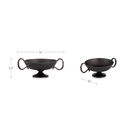Floris Decorative Bowl Black Cast Aluminum