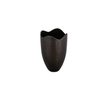 Athena Cast Aluminum Vase Blackened Bronze