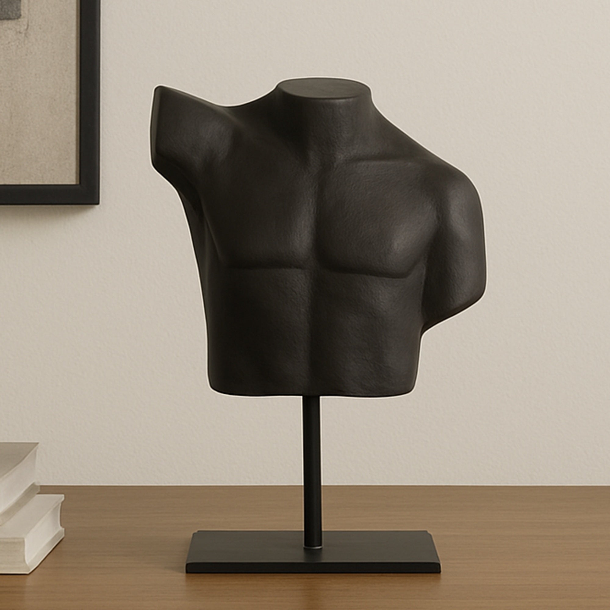 Victor Cast Alumiinum Sculpture Aged Black