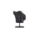 Victor Cast Alumiinum Sculpture Aged Black