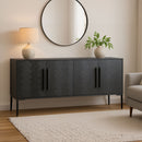 Fishbone Sideboard Black