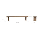 Koshi Bench Sandblasted Amber Oak