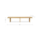 Tessa Dining Bench Natural