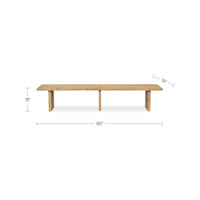 Tessa Dining Bench Natural