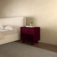 Jolene Nightstand Deep Red