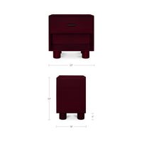 Jolene Nightstand Deep Red