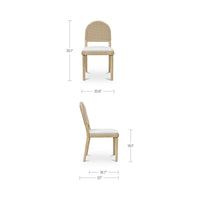 Claire Dining Chair Natural-Set of Two