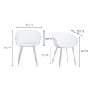 Piazza Outdoor Chair White - Set Of Two