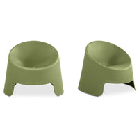 Nolla Outdoor Accent Chair Set of Two Green