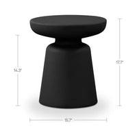 Ruth Outdoor Side Table Black