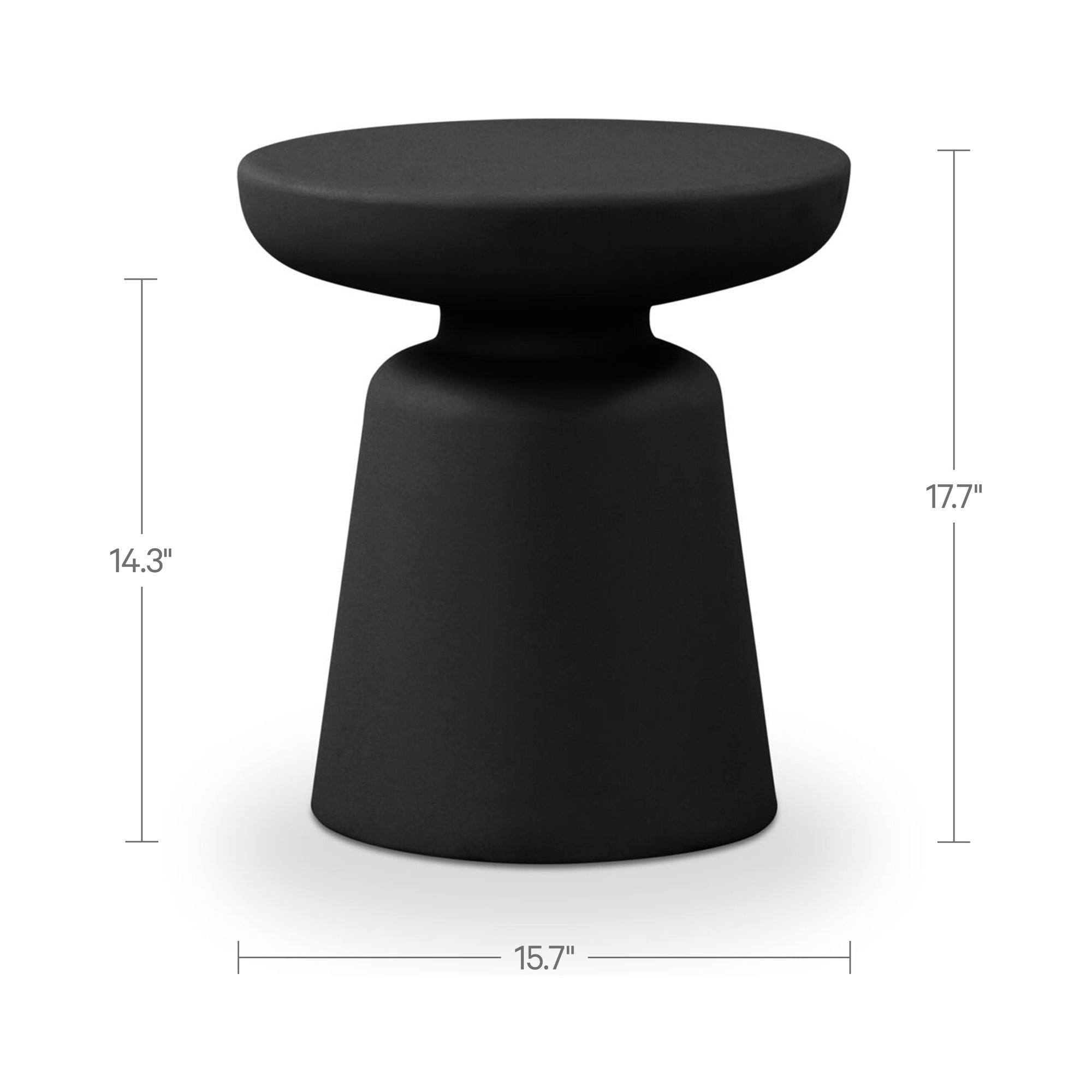 Ruth Outdoor Side Table Black