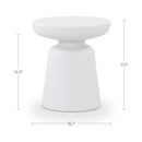 Ruth Outdoor Side Table White