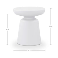 Ruth Outdoor Side Table White