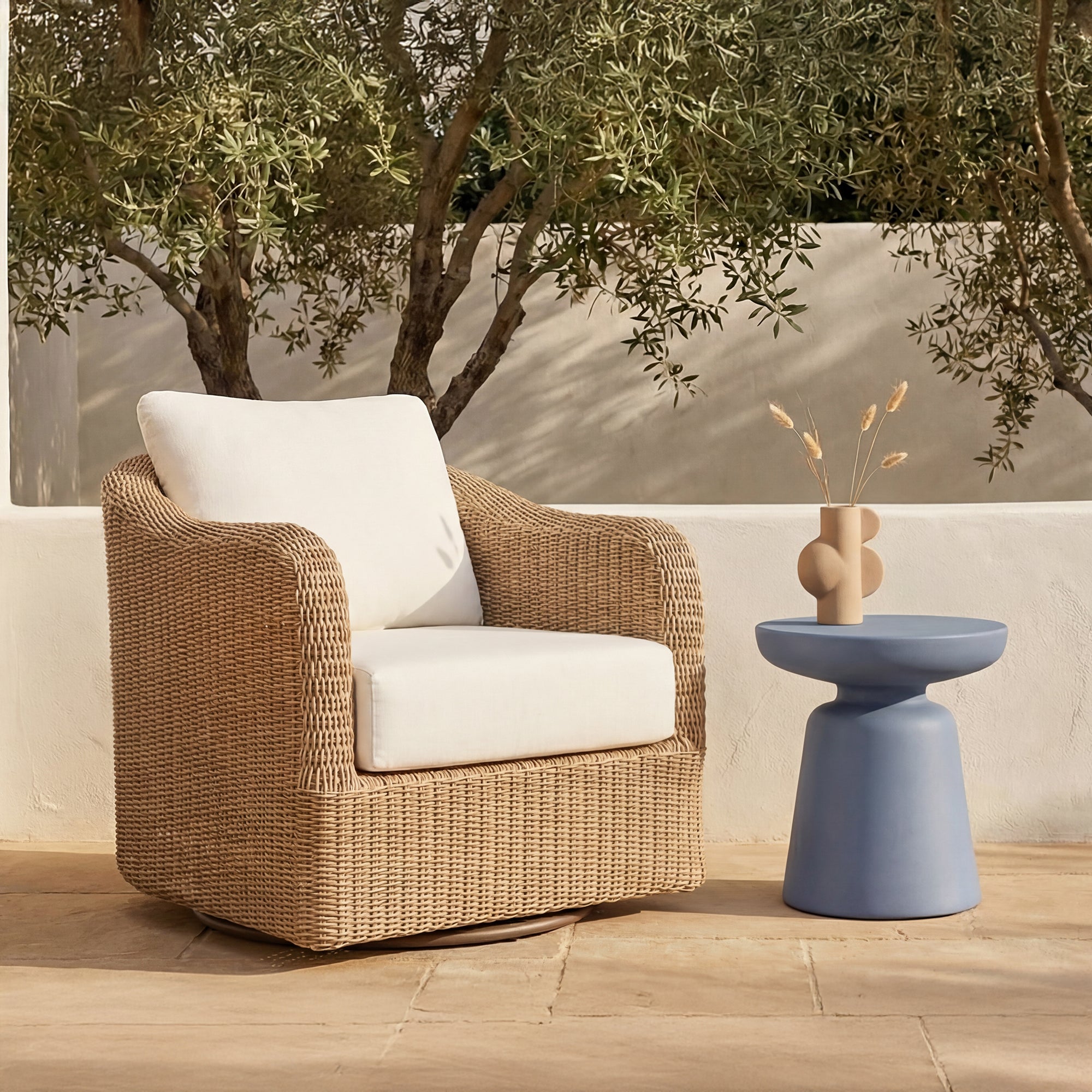 Ruth Outdoor Side Table Blue