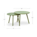 Kari Outdoor Nesting Coffee Table Green