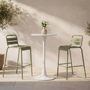 Gage Outdoor Bar Table White