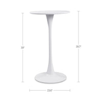 Gage Outdoor Bar Table White