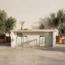 Kade Outdoor Bar Stool Green Set of Two