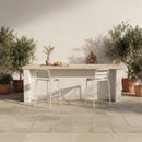 Kade Outdoor Bar Stool White Set of Two
