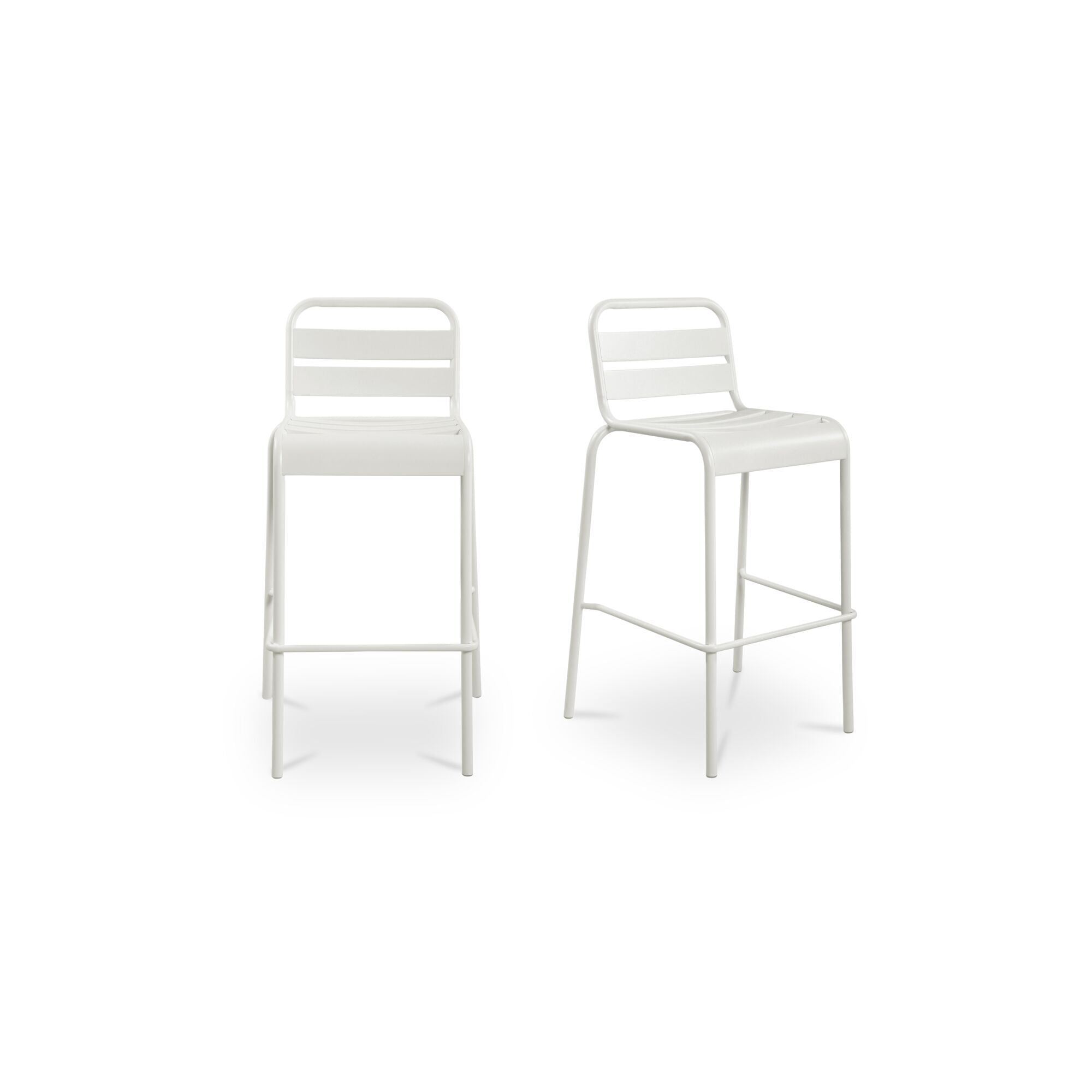 Kade Outdoor Bar Stool White Set of Two