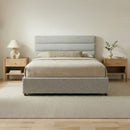 Takio Queen Bed Light Grey
