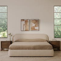 Colin Queen Bed Oatmeal
